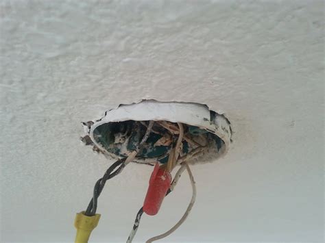 ceiling fan loose electrical box|ceiling fan outlet box installation.